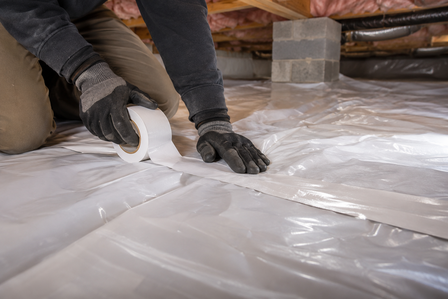 Vapor Barrier Installation